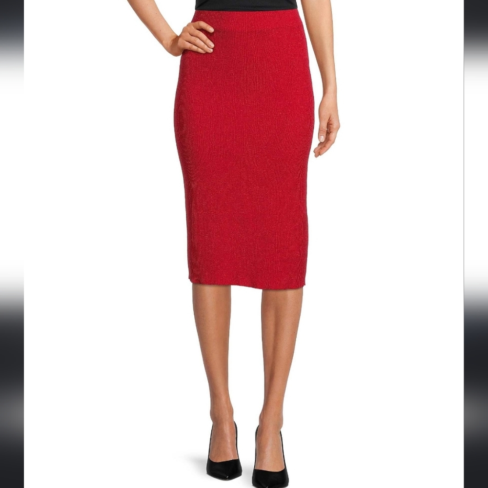 Michal Kors hot pink midi skirt